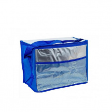 Термосумка Easy Gifts 28*16*20 см сріблясто-синя Stenson R28796