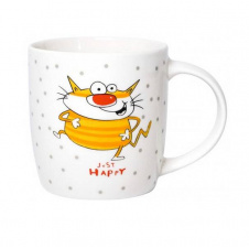Чашка фарфоровая 360 мл JUST HAPPY Limited Edition MCO23-3