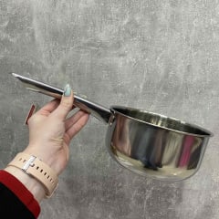 Ковш из нержавеющей стали без крышки 18 см. 1 л Kamille KM-4354 Житомир