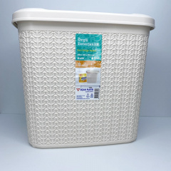 Корзина для порошку 10 л 28,5*21*26,5 см Uscan Plastik M-086 Бежевий Ворожба