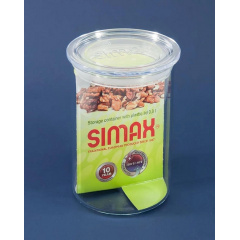 Банка для сипучих Simax 0,8 літра з кришкою 9,6*14,5 мм 5152 Миколаїв