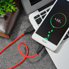 Кабель HOCO X21 Micro USB 2,4 A 2 м чорний/червоний 3841 Кропивницький