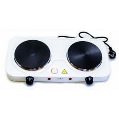 Плита електрична настільна біла Stenson 0014ME (2 конфорки, диск) Виноградів