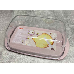 Маслянка пластикова Алеана 17,1 * 9 * 6,6 см прозорий / фрезія 167009 Херсон