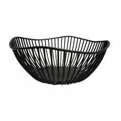 Кошик для фруктів DECOR "Напівхвиля" 25х24х10 см чорний 78954622/1005 Березне