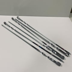 Набір шампурів із хромованої сталі в чохлі 6 шт 60 см Stenson MH-0020 Київ