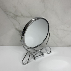 Двустороннее косметическое зеркало для макияжа на подставке A-PLUS Two-Side Mirror 9,5 см (418-4) Житомир
