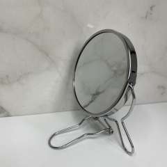 Двустороннее косметическое зеркало для макияжа на подставке A-PLUS Two-Side Mirror 9,5 см (418-4) Житомир