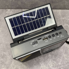 Радио-фонарь на солнечной батарее на аккумуляторе Solar Charge S-1521BTS серое Житомир