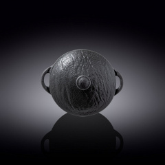 Горщик для запікання з кришкою 18см/0.6л Wilmax Slatestone Black WL-661140/A Ірпінь