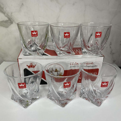 Набір склянок Quadro 6 шт 340 мл Yujing Glassware 2772/3701 Тернопіль