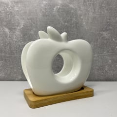 Серветниця фарфорова на бамбуковій підставці Naturel 10*5*11 см Bona Di 375-415 Ізюм