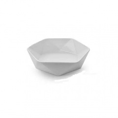 Салатник фарфоровый "Ромб" 20,5*19,5*5,5 см Stenson MC3560-8 White Полтава