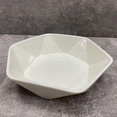 Салатник фарфоровый "Ромб" 20,5*19,5*5,5 см Stenson MC3560-8 White Полтава