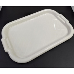 Піднос пластиковий Алеана прямокутний 45*30*4 біла троянда 168039 Запоріжжя