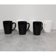 Набір кухлів 320 мл New morning Black White 6 шт Luminarc P8858/Q0156 Суми