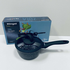 Ківш алюмінієвий із скляною кришкою 16 см 1,2 л Ringel Zira RG-41006-16 Суми