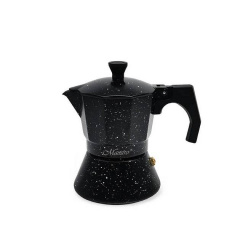 Гейзерна кавоварка алюмінієва 150 мл Maestro MR-1667-300 Black Васильків