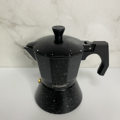 Гейзерна кавоварка алюмінієва 150 мл Maestro MR-1667-300 Black Васильків