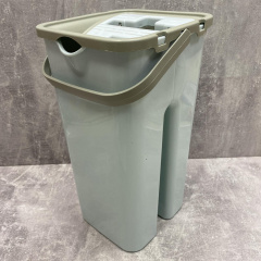 Швабра із відром 8 л Zambak Plastik блакитна ZB-304 Васильків