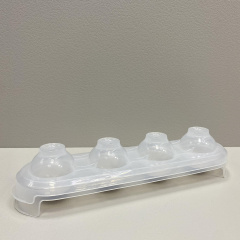 Форма для льоду та фруктів 26х7х5,5 см Titiz Plastik AP-9510 прозорий з рожевим Житомир