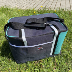 Термосумка 40*25*29 см Stenson WW01352 серая с бирюзовым Черновцы