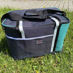 Термосумка 40*25*29 см Stenson WW01352 серая с бирюзовым Черновцы