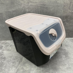 Контейнер для овочів пластиковий 12 л 23,5*32,5*23,5 см Hobby Life 02 1506 чорний з рожевим Василівка