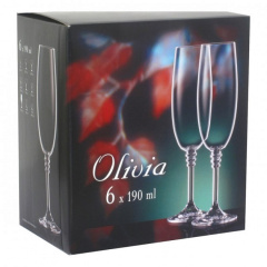 Набір бокалів Bohemia Olivia 190 мл для шампанського 6 шт (40346 190 BOH) Київ