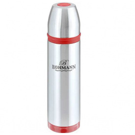 Термос питний з нержавіючої сталі 800 мл Bohmann BH-4491 сталевий/червоний