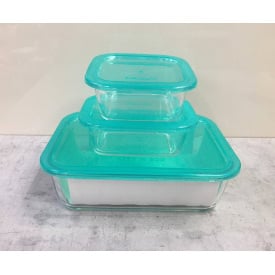 Набір харчових контейнерів 3 пр (380 мл, 380 мл, 1970 мл) Luminarc Keep n Box Lagoon P0730