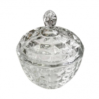 Цукорниця з кришкою скляна Diamond Olens 102-014