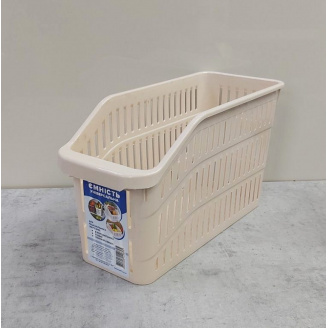 Лоток в холодильник 4,5 л 30 х 12,5 х 17см кремовый Полимербыт ПБ-805