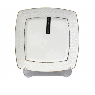 Тарілка порцелянова d-20 см квадратна Interos 8