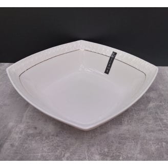 Салатник фарфоровий 20 см квадратний Interos 