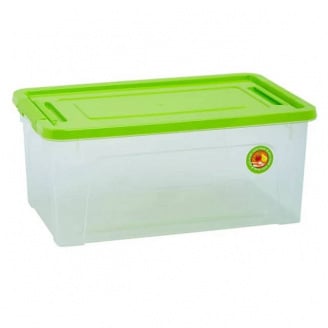 Контейнер універсальний 24х16х14 см 3,5 л Smart Box Practice Алеана 123081 прозорий/оливковий