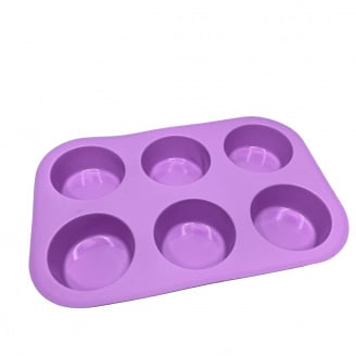Форма для выпечки силиконовая 25,5х17,2х3 см Stenson MH-3012 фиолетовый