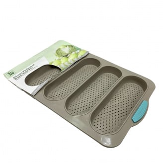 Форма для выпечки хлеба и багетов 33,3х23,4х2 см SNS MM-1191/1231 бежевый