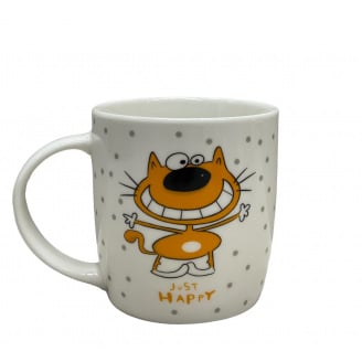 Чашка фарфоровая 360 мл JUST HAPPY Limited Edition MCO23-4