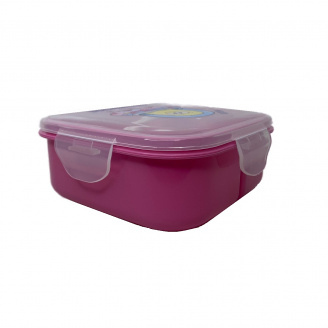 Ланч-бокс пластиковий з трьома відділами 15*15*6 см Cute Invasion Ал Пластик 37166