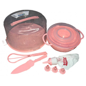 Тортівниця + набір кондитерський Urve Irak Plastik UR-3033