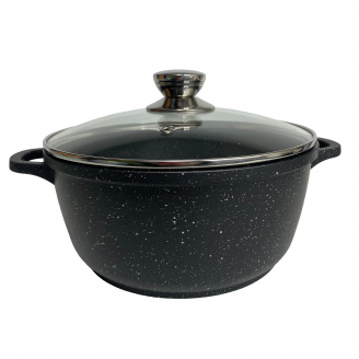 Кастрюля алюминиевая со стеклянной крышкой 4 л 24 см Maestro MR-4224