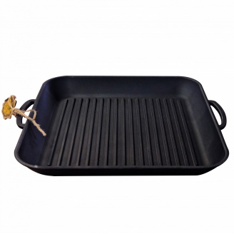 Сковорода-гриль чавунна лита 35*35*4 см Maysternya Т309Ук