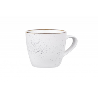 Чашка керамічна із золотим обідком 480 мл Ardesto Bagheria Bright white AR2948WGC