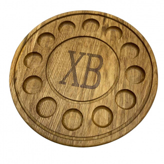 Менажниця дубова Пасхальна 30 см 12 секцій Lizhnyk 5-77