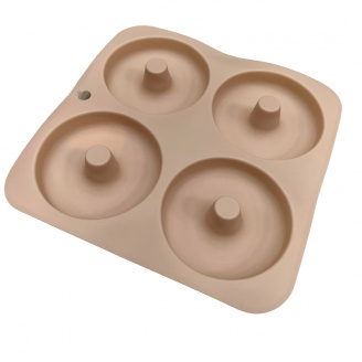 Форма для донатов силиконовая 23,5х23,5х2 см A-PLUS 176BM персиковый