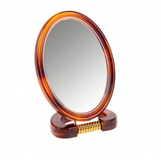 Дзеркало косметичне двостороннє для макіяжу Stenson 11х8 см овальне МН0183