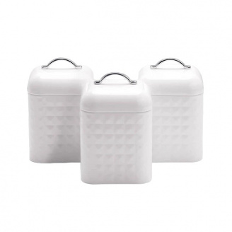 Набір банок 3 предмети Maestro MR-1676-3S-White