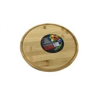 Піднос бамбуковий круглий 24х24х1,1 см S&T 8822