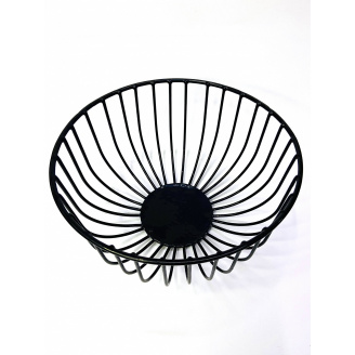 Кошик для фруктів Завиток-1 ART 25*25*14 см чорний 69854789/1003